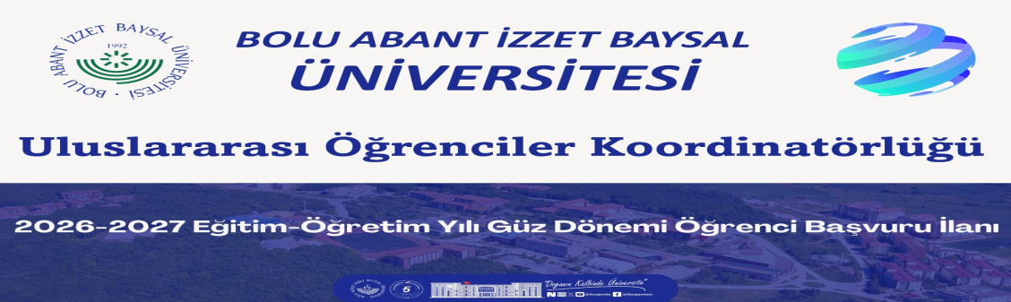 2026-2027 Eğitim-Öğretim yılı Güz Dönemi Öğrenci Başvuru İlanı